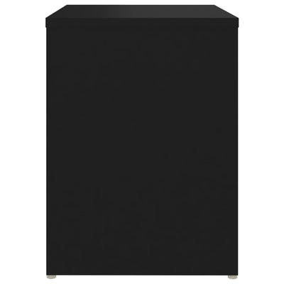 Yöpöydät 2 kpl musta 40x30x40 cm tekninen puu
