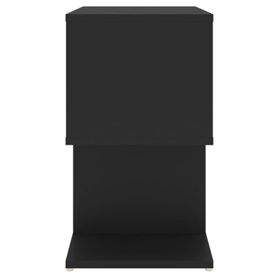 Yöpöydät 2 kpl musta 50x30x51,5 cm tekninen puu