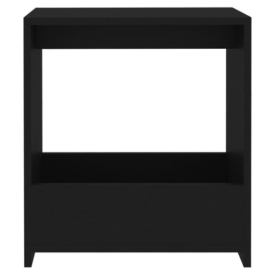 Sivupöytä musta 50x26x50 cm tekninen puu