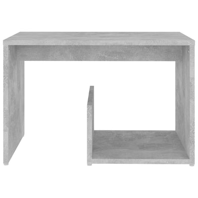Sivupöytä betoninharmaa 59x36x38 cm teknisestä puusta