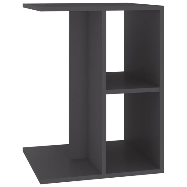 Sivupöytä harmaa 60x40x45 cm lastulevy