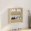 Seinäkenkäkaappi Sonoma-tammi 60x18x60 cm lastulevy