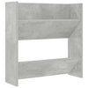 Seinäkenkäkaappi betoninharmaa 60x18x60 cm lastulevy