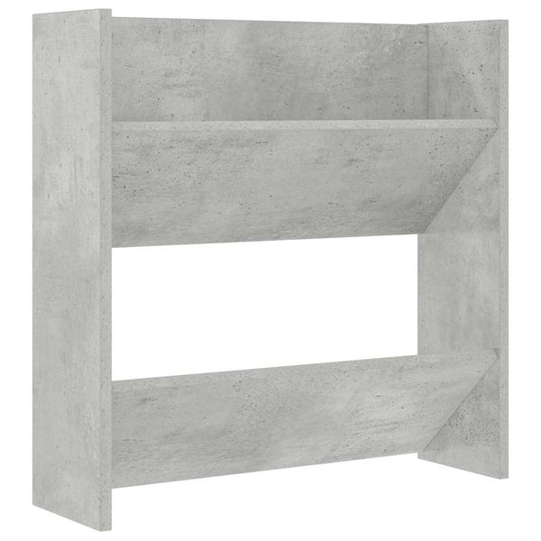 Seinäkenkäkaappi betoninharmaa 60x18x60 cm lastulevy