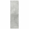 Seinäkenkäkaapit 2 kpl betoninharmaa 60x18x60 cm lastulevy