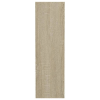 Seinäkenkäkaapit 2 kpl valk./Sonoma-tammi 60x18x60 cm lastulevy