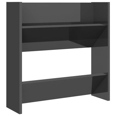 Seinäkenkäkaapit 4 kpl kk. harmaa 60x18x60 cm tekninen puu