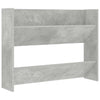 Seinäkenkäkaapit 2 kpl betoninharmaa 80x18x60 cm lastulevy
