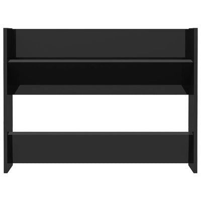 Musta seinäkenkäkaappi Mesaros 80x18x60cm (puinen)