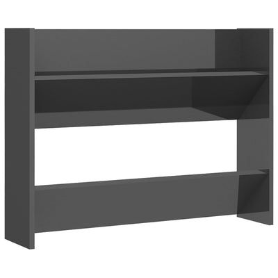Seinäkenkäkaapit 2 kpl kk. harmaa 80x18x60 cm tekninen puu