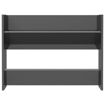 Seinäkenkäkaapit 2 kpl kk. harmaa 80x18x60 cm tekninen puu