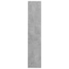 Seinäkenkäkaapit 2 kpl betoninharmaa 60x18x90 cm lastulevy