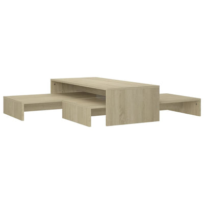 Sohvapöytäsarja Sonoma-tammi 100x100x26,5 cm tekninen puu