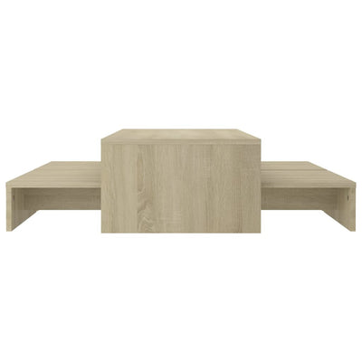 Sohvapöytäsarja Sonoma-tammi 100x100x26,5 cm tekninen puu