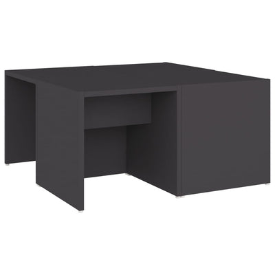 Sohvapöydät 4 kpl harmaa 33x33x33 cm tekninen puu