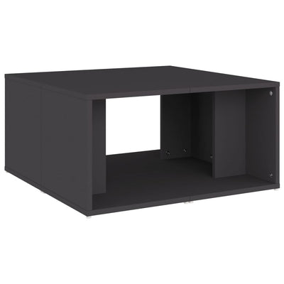 Sohvapöydät 4 kpl harmaa 33x33x33 cm tekninen puu