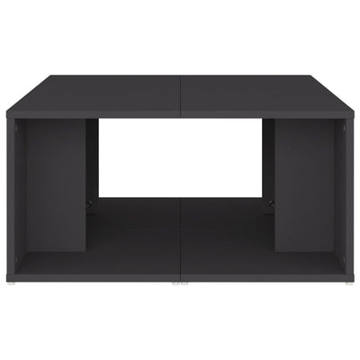 Sohvapöydät 4 kpl harmaa 33x33x33 cm tekninen puu