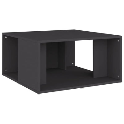 Sohvapöydät 4 kpl harmaa 33x33x33 cm tekninen puu