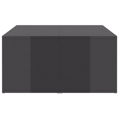 Sohvapöydät 4 kpl korkeakiilto harmaa 33x33x33 cm tekninen puu
