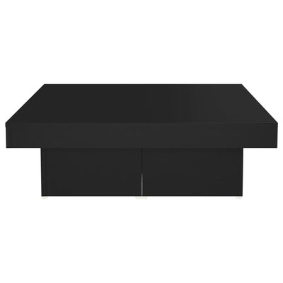 Sohvapöytä musta 90x90x28 cm tekninen puu