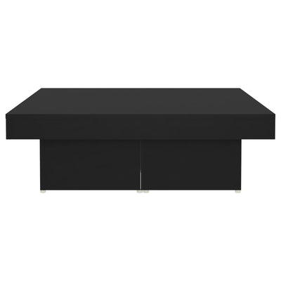 Sohvapöytä musta 90x90x28 cm tekninen puu