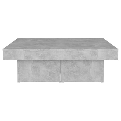 Sohvapöytä betoninharmaa 90x90x28 cm lastulevy