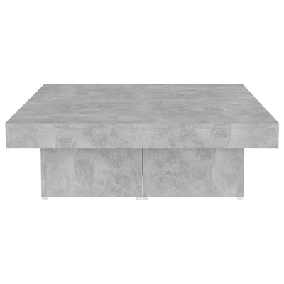 Sohvapöytä betoninharmaa 90x90x28 cm lastulevy