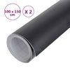 Auton päällystekalvot 2 kpl mattamusta 100x150 cm