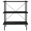 Musta hyllykkö Pierre 80x40x92cm (3-kerroksinen)
