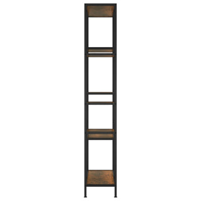 Kirjahylly 80x30x180 cm teräs ja tekninen puu