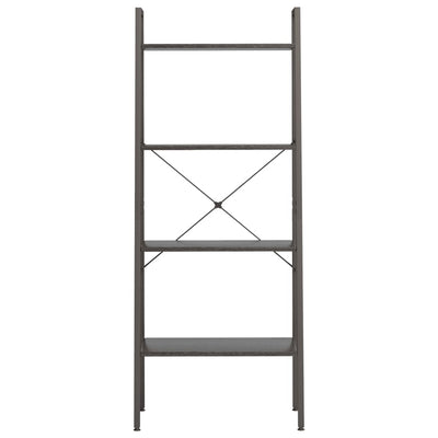 4-kerroksinen Lattiahylly musta 56x35x140 cm