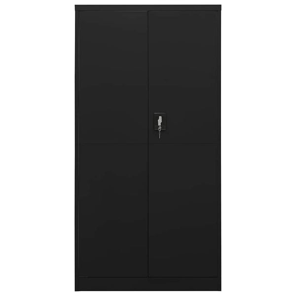 Pukukaappi musta 90x40x180 cm teräs