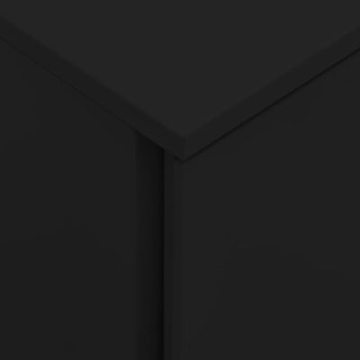 Musta arkistokaappi siirrettävä Silvian 39x45x67cm (teräs)