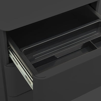 Antrasiitti arkistokaappi siirrettävä Laviniu 30x45x59cm (teräs)