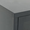 TV-taso antrasiitti 90x30x44 cm teräs ja lasi