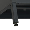 TV-taso musta 105x35x52 cm teräs ja lasi