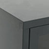 TV-taso antrasiitti 105x35x52 cm teräs ja lasi