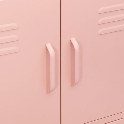 Varastokaappi pinkki 80x35x101,5 cm teräs