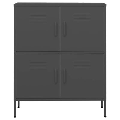 Varastokaappi antrasiitti 80x35x101,5 cm teräs