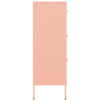 Lipasto pinkki 80x35x101,5 cm teräs
