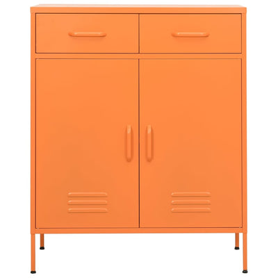 Varastokaappi oranssi 80x35x101,5 cm teräs
