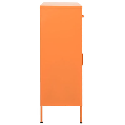 Varastokaappi oranssi 80x35x101,5 cm teräs