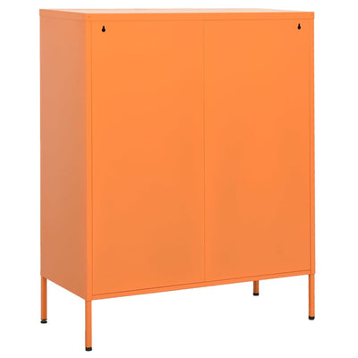 Varastokaappi oranssi 80x35x101,5 cm teräs