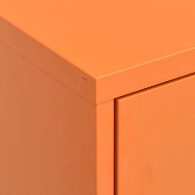 Varastokaappi oranssi 80x35x101,5 cm teräs
