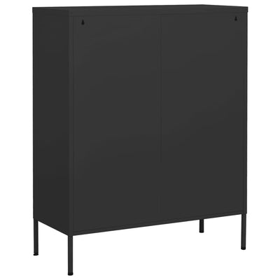 Varastokaappi antrasiitti 80x35x101,5 cm teräs