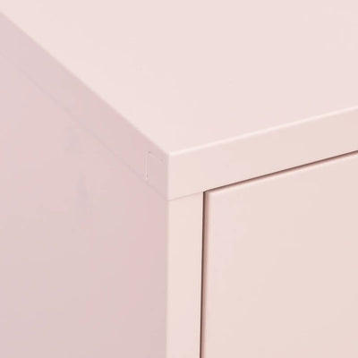 Varastokaappi pinkki 80x35x101,5 cm teräs