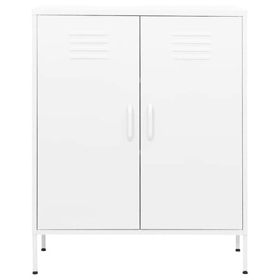 Valkoinen varastokaappi Firinel 80x35x101,5cm (teräs)