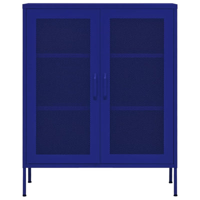 Varastokaappi laivastonsininen 80x35x101,5 cm teräs