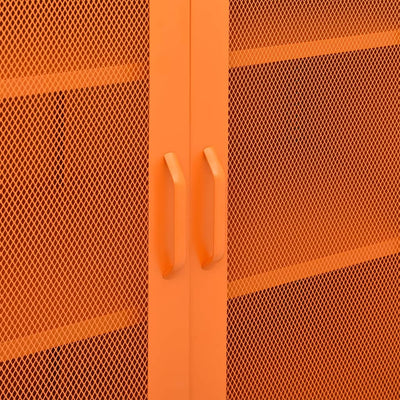 Varastokaappi oranssi 80x35x101,5 cm teräs