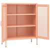 Varastokaappi pinkki 80x35x101,5 cm teräs